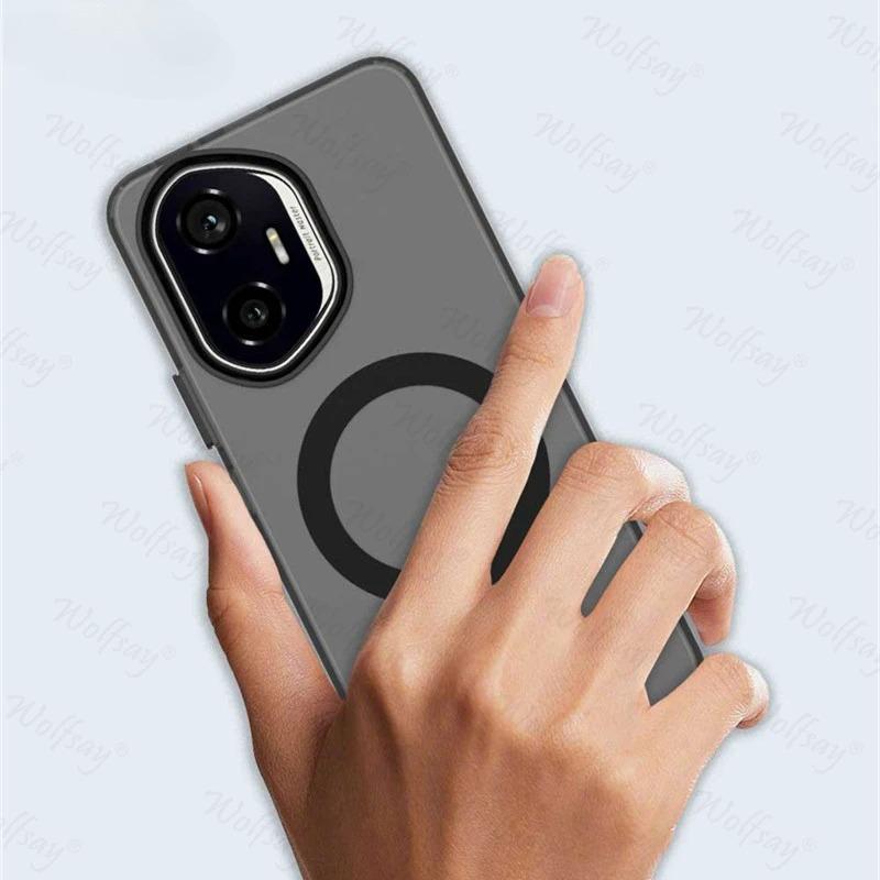 Transparent Phone Case For Honor 300 Case Honor 300 Magnetic Adsorption Wireless Charge Back Cover For Honor 300 Case 6.7 inch