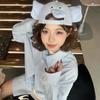 UV Protection Elephant Hat with Ears Nose Cute Lop Ear Rabbit Hat Kitty Baseball Cap  Streetwear
