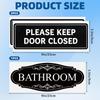 Haiabei 3 Stück Badezimmer-Schild Aufkleber Für Geschäft Und Zuhause Selbstklebend Niedliche Badezimmer-Dekoration Bitte Tür Geschlossen Halten Für Tür Wate