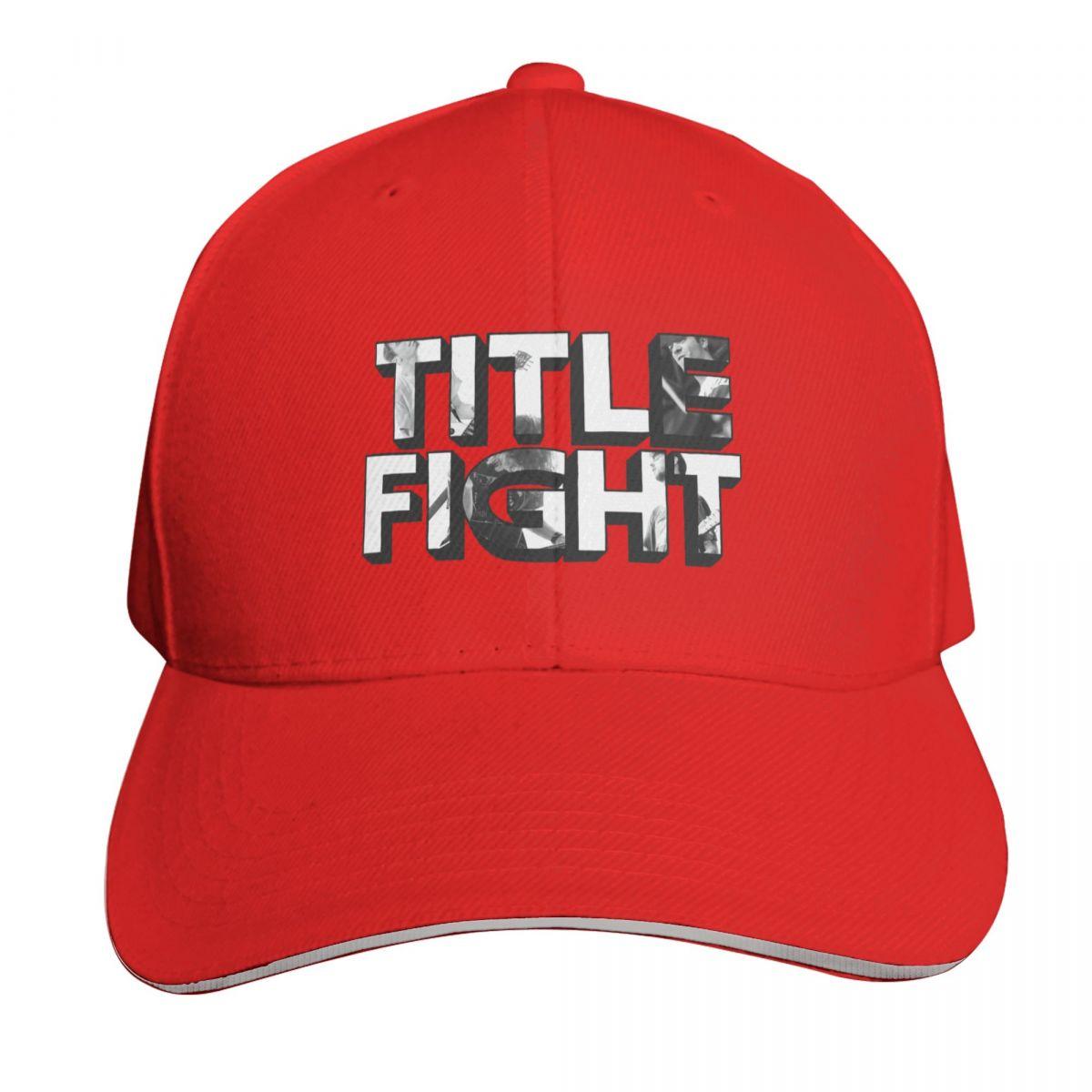 Title Fight Black And White Baseball Cap Cosplay New In Hat GentleUnisex Hat foam party Hat Womens Unisexs