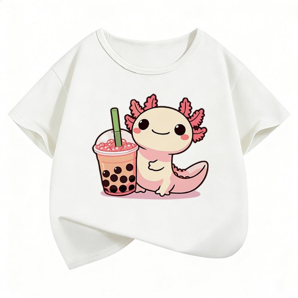 Y2k Animal Graphic Kids Tshirts Summer Short Sleeve Tees Cartoon Boys Girls Clothes Kawaii Tops Y2K Children T-shirt