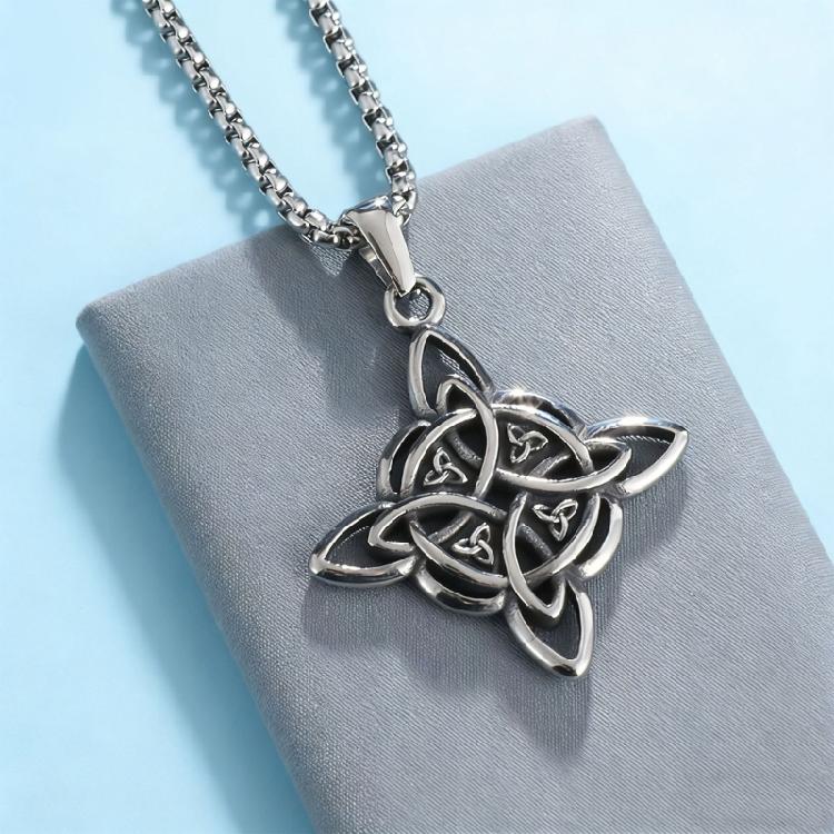Trendy Crucifix Necklace Pendant Neck Chain Gift For Men With Chinese Artistic Touch In Multiple Metallic Finishes