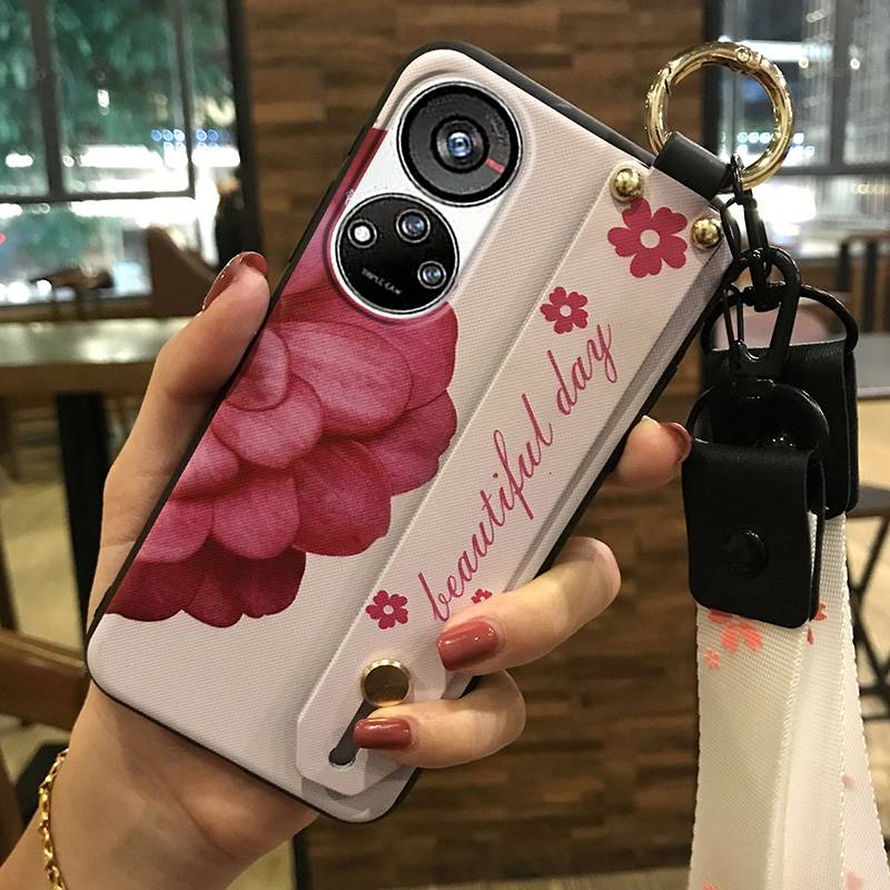 Wristband Phone Holder Phone Case For ZTE Blade V40S/Axon40 SE Dirt-resistant Soft case Durable Wrist Strap Lanyard Ring