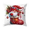 Christmas Socks Theme Pillowcase Bedroom Sofa Cushion Cover 100% Polyester Living Room Soft Cushion Pillowcase Home Decor