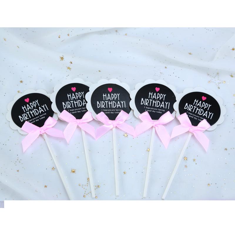 Crown Design Round Writing Plate Card for Cake Decoration