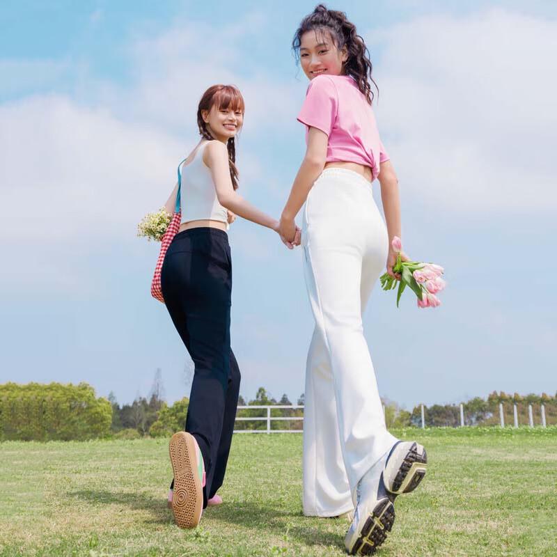 BOSIDENG B40923114 Casual High-Waist Pants