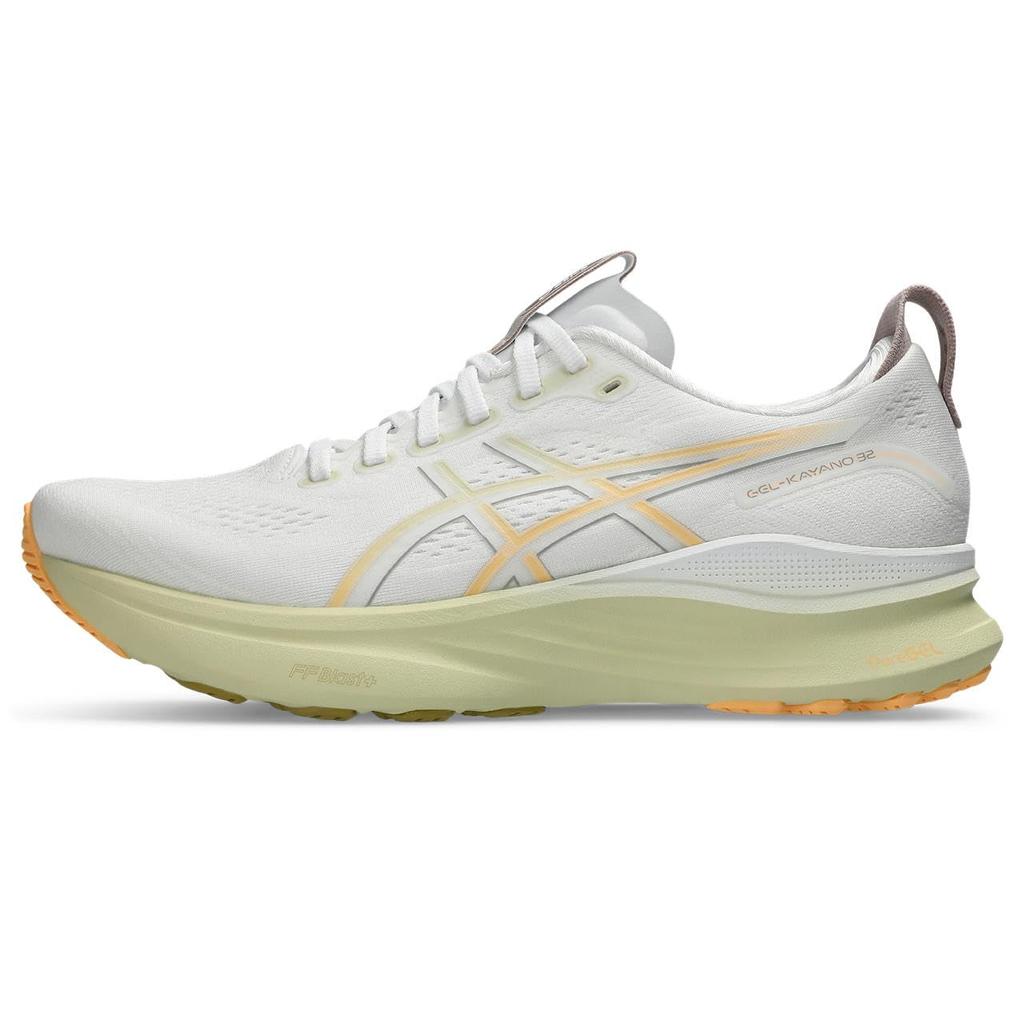 ASICS 32 Running Size 101 2E GEL-KAYANO Shoes, 1011C052, Men's, (White/Orange Glow), 28.5 cm,