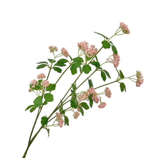 

Artificial Flower Branch, Realistic Fake Flower with Stem And Green Leaves for Floral Arrangement, Living Room, Dining Table Centerpiece рожевий