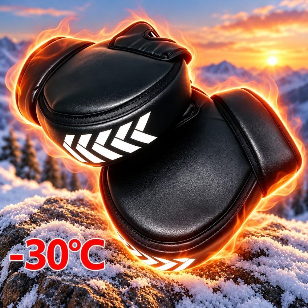 Waterproof Handlebar Hand Muffs Windproof Winter Handlebar Pogies E-Bike Travel