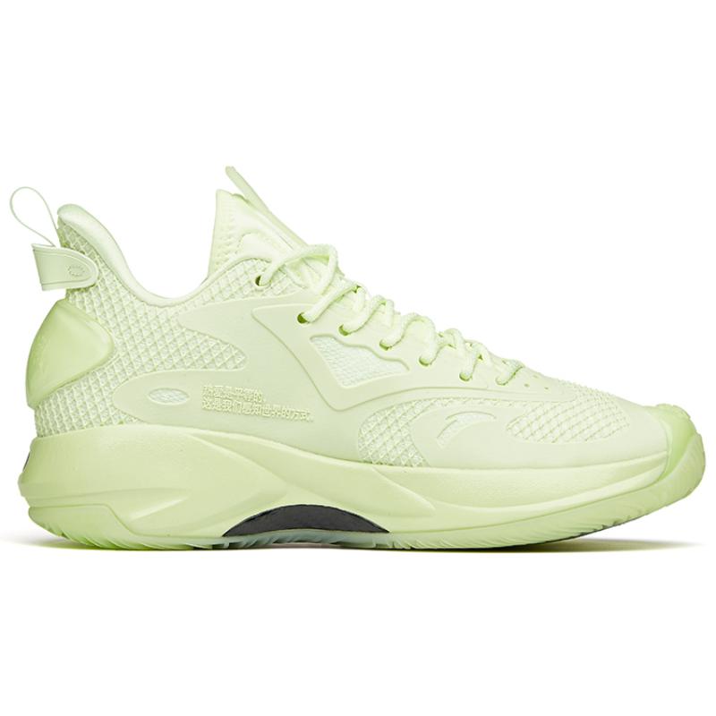 Anta Shock Wave 3 Pro Low-Top Basketball Shoes Neon Green Sneakers