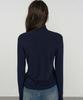 Isibchilwai Basic Wool Neck Top (Navy)