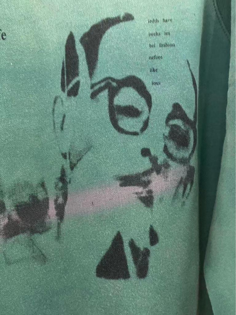 RICH KIDS SS25 Depressed Distressed Bluza z okrągłym dekoltem: Moja Śmierć Moje Życie