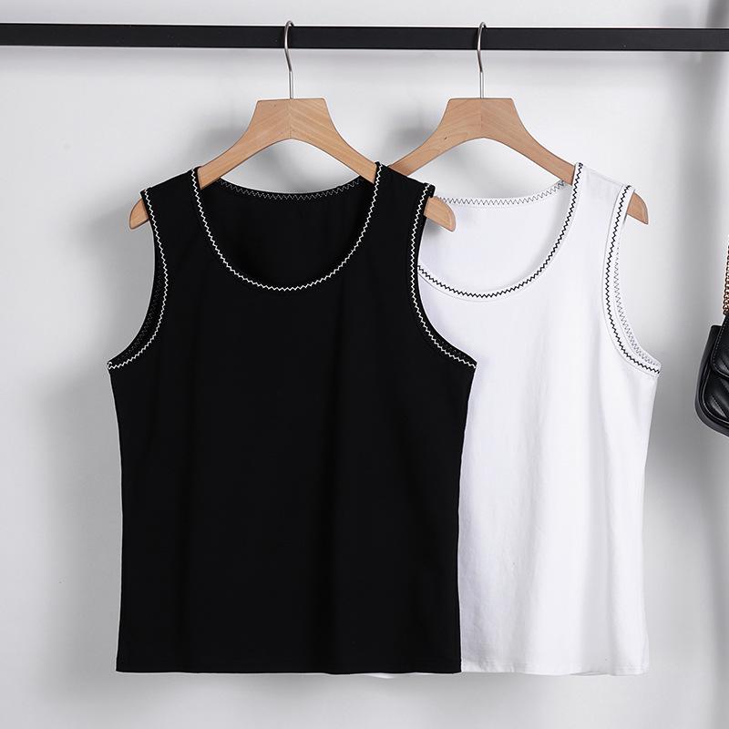 Plus Size Women's Summer New Bellies with A Thin Waistcoat