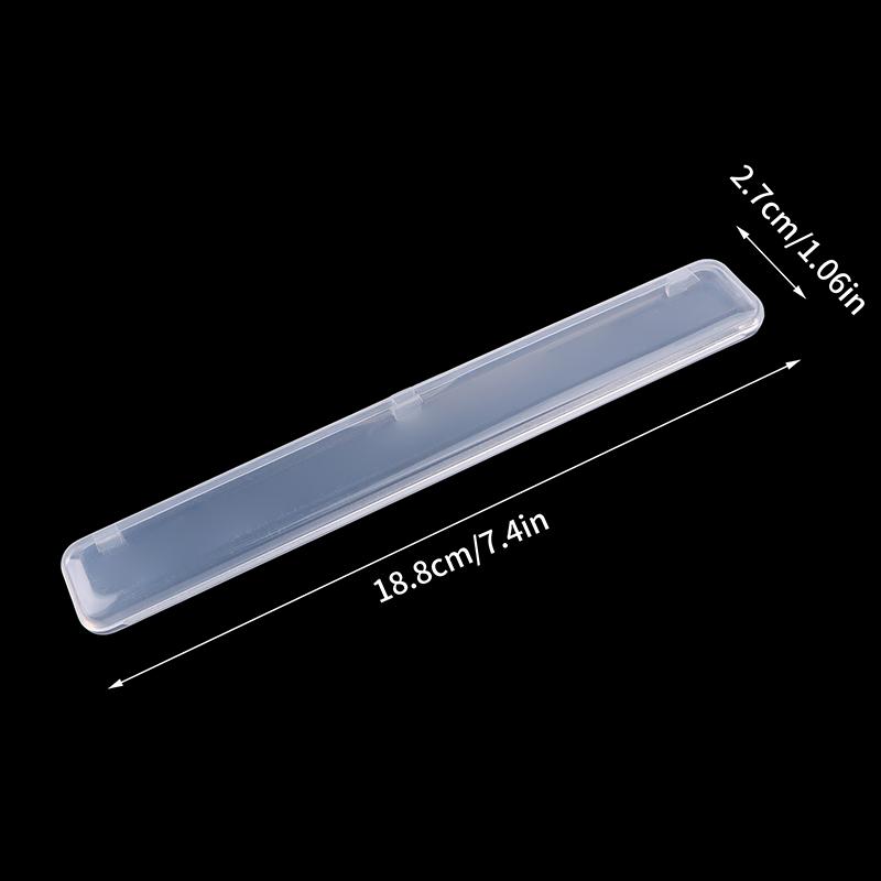 1Pcs Storage Box Accessory Transparent Disposable Nail File Organiser Storage Box Transparent Cotton Swab Organizer Storage