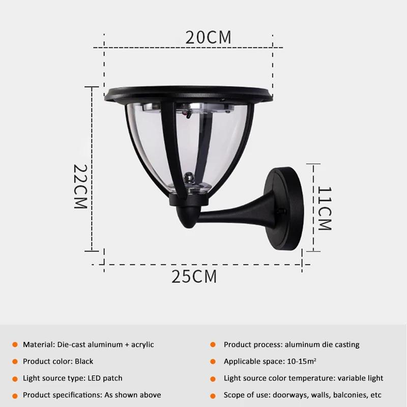 Porch  Lights Low Side Shell Outdoor Porch Lighting Lamps Led Outdoor Wall Light Waterproof  IP65 Motion Sensor Outdoor Lighting