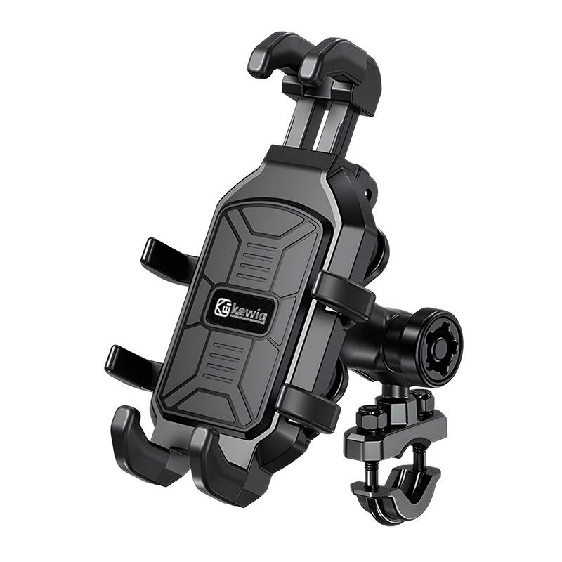 

Motorcycle Phone Holder With Vibration Dampener Motorbike Bike Anti-Theft Secure Lock Mobile Phone Support Navigation Bracket Handlebar install