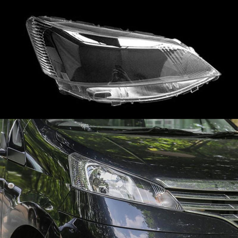2Pcs Car Front Headlight Lens Cover Headlight Lamp Shell for Nissan NV200 2010-2018