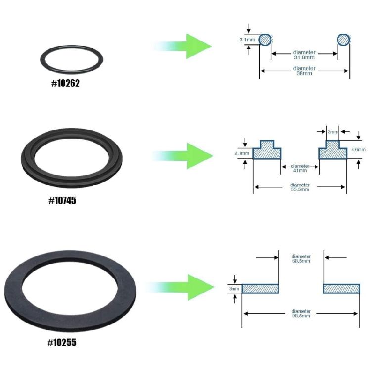 2 Stück 25076RP Unterlegscheibe und Ring Poolpumpe Ersatzteile Ventile Dichtungen Fittings
