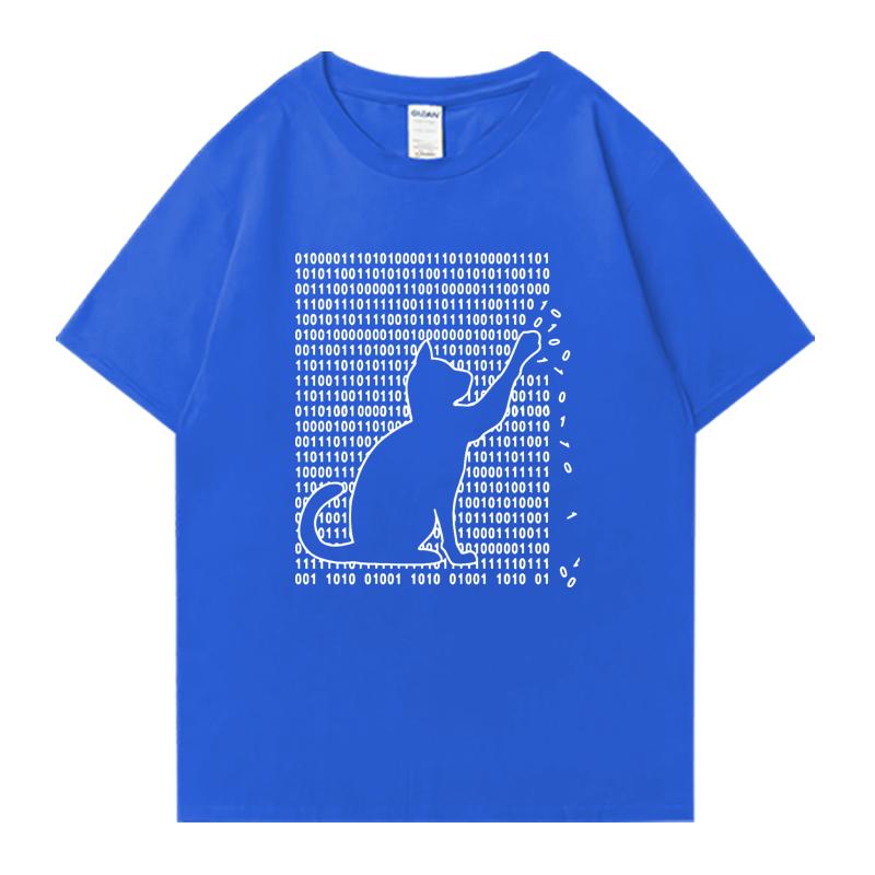 Fashion Funny Cool Cat Design Graphic Print 100% Cotton Crew Neck Tee shirt Summer Men Women short sleeve t-shirts Unisex Tops