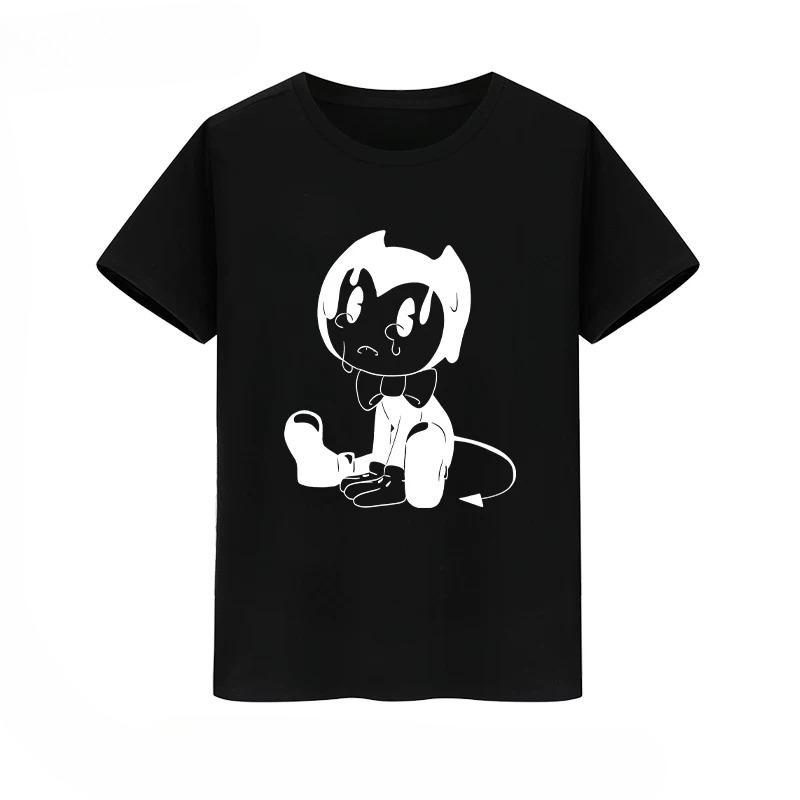 Anime Bendy And The Ink Machine Oversized T Shirt Unisex Unisex 100 Cotton Summer Crewneck Short Sleeve Funny Tshirt Graphics Tees