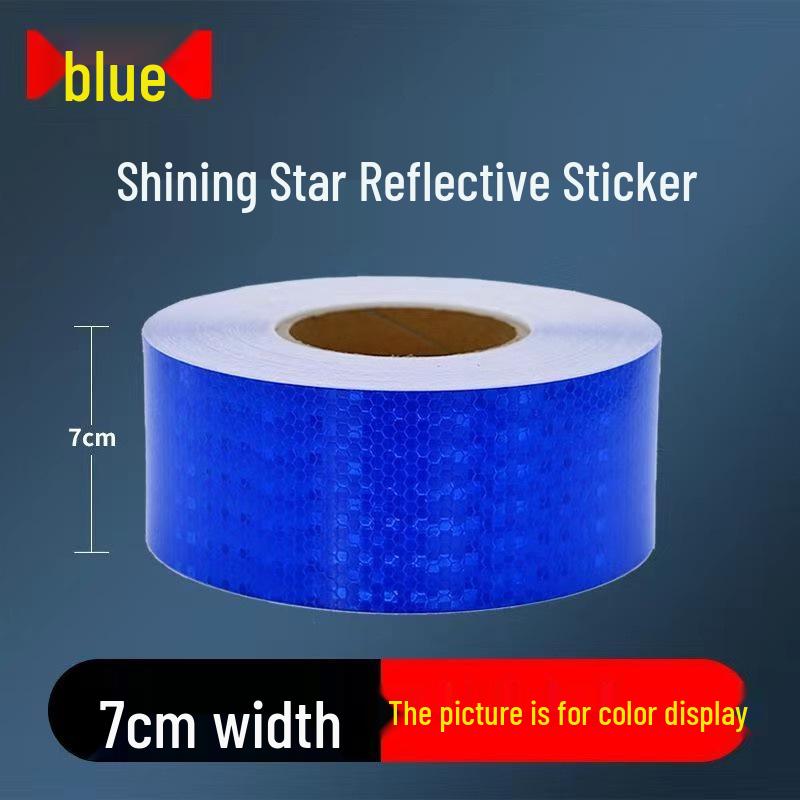 1cm Reflective Sticker for Bicycles, Cars, & Helmets - Luminous Warning Strip