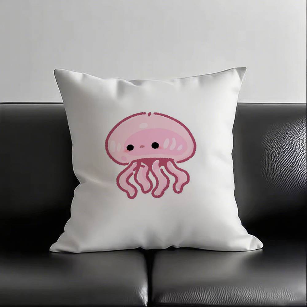 1pc Kawaii Cute Collection Pillow Case Square Bedroom Sofa Leisure Comfort Cushion Car Living Room Home Decoration