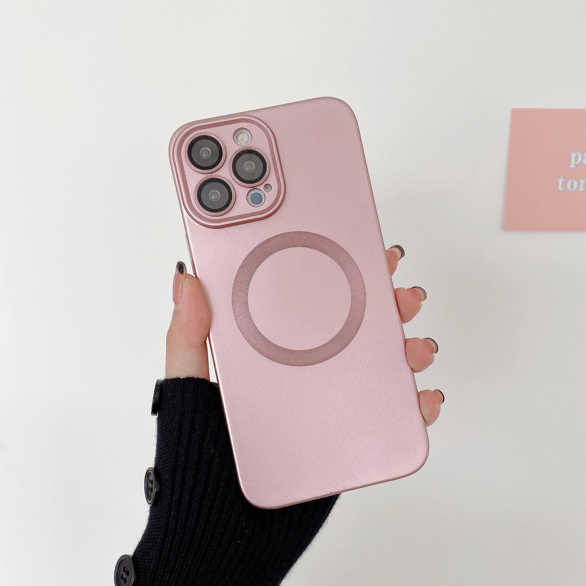 

Metallic Paint Phone Case 15 All-inclusive 12 for Apple 11 for For IPhone14promax for Apple Magnetic Phone Case For iPhone16 promax