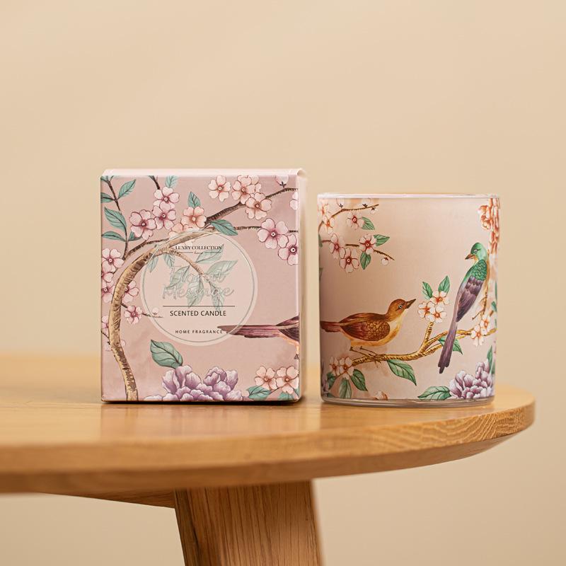 Osmanthus Tea Scented Soy Wax Candle - Smokeless Indoor Gift for Friends or Bridesmaids 200g