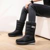 Winter neue Fleece warme Schneestiefel für Männer und Frauen, große Baumwollschuhe, Schnee-Baumwolle dicke Sohlen, rutschfest und bequem