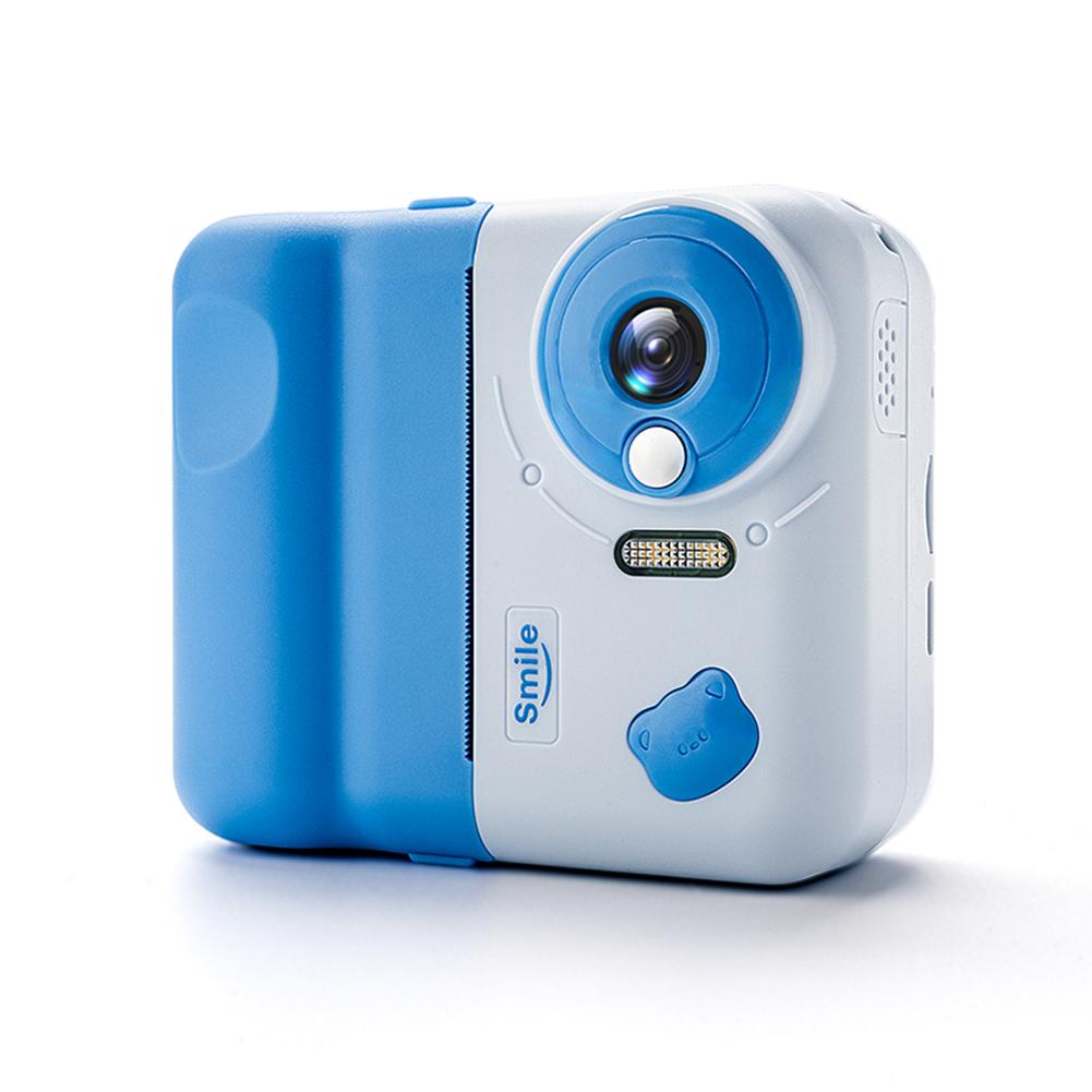 HD 1080P Children Digital Video Camera 2.4 IPS Screen Thermal Printing Camera with 3 Rolls Print Paper for Girls Boys Aged 3-12