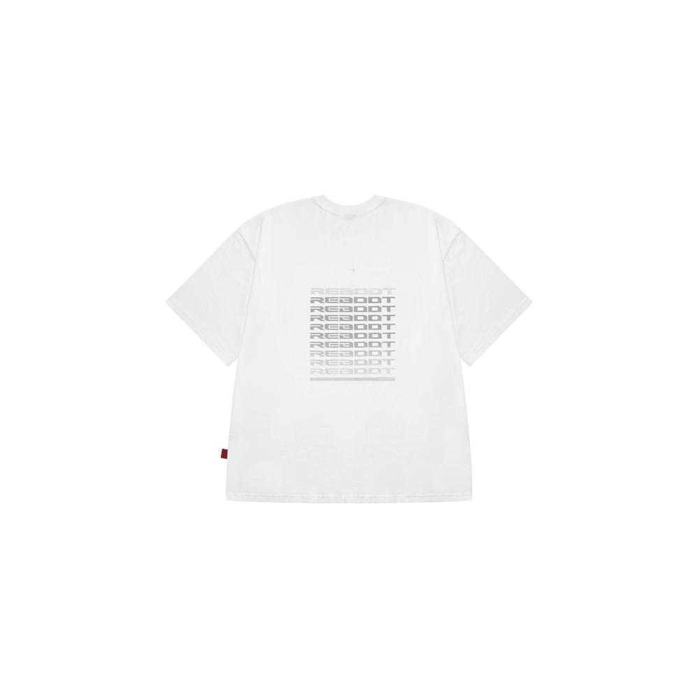 TREASURE REBOOT Overfit Reflective T-shirt White