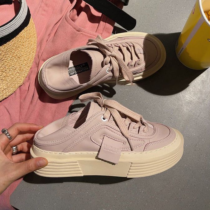 

Милая женская обувь Kawaii Pink Canvas Whit Ladies Shoes A 39 Chic Elegant And Low Price Sale Walking With Urban Offer New In H 35