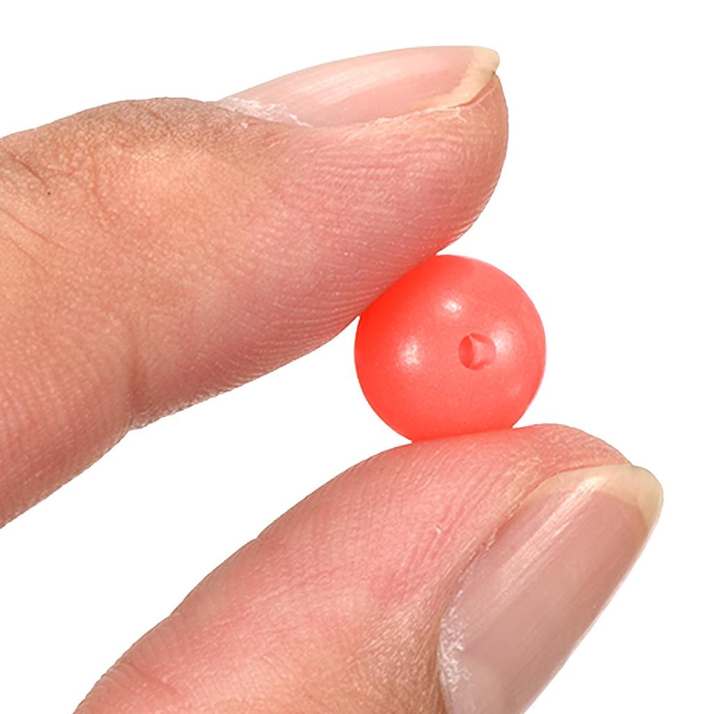 M METERXITY 200pcs Glow Fishing Beads - Plastic Luminous Round
