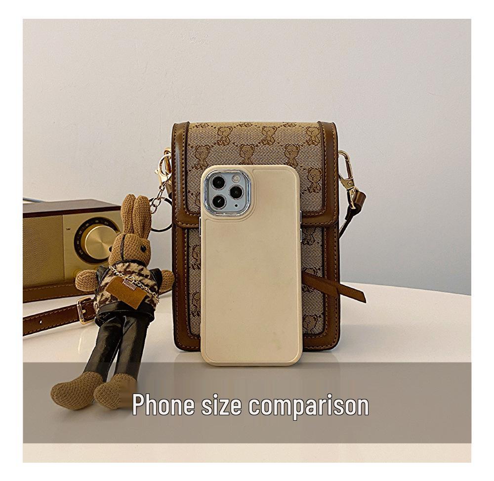 Damen Umhängetasche und Schultertasche aus bestickter Leinwand