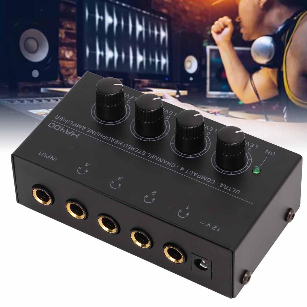 Amplificatore per cuffie 4 canali Stereo Amp Auricolare Splitter 1/4in TS  EU Plug 100-240VAC acquista in modo economico — spedizione gratuita,  recensioni reali con foto — Joom