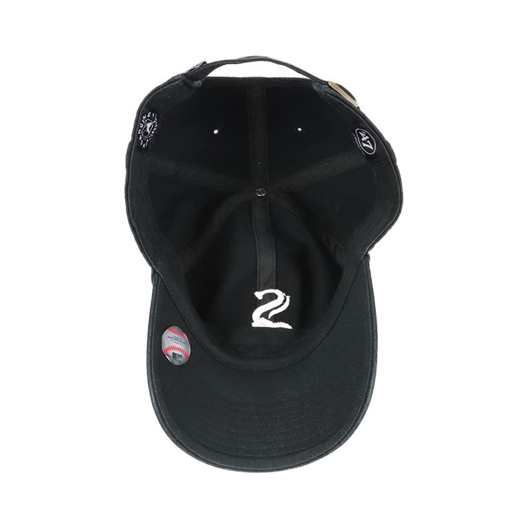 '47 Brand 47 Caps Cleanup Low Cap MLB Major League Hatt Forty Seven Chicago White Sox CHICAGO WHITE SOX Svart One Size
