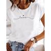 (European Size) 90s Style Women Tee Top Love Heart Cute Short Sleeve Fashion Print Lady Clothing Casual Tshirt Female Graphic T-shirts