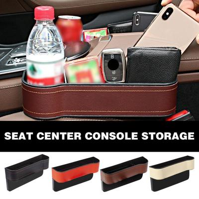 Car Seat Storage Box Multi-functional Center Console Holder Sundry Wallet Phone Storage Storage Card Pocket Mobile Bag C7T9