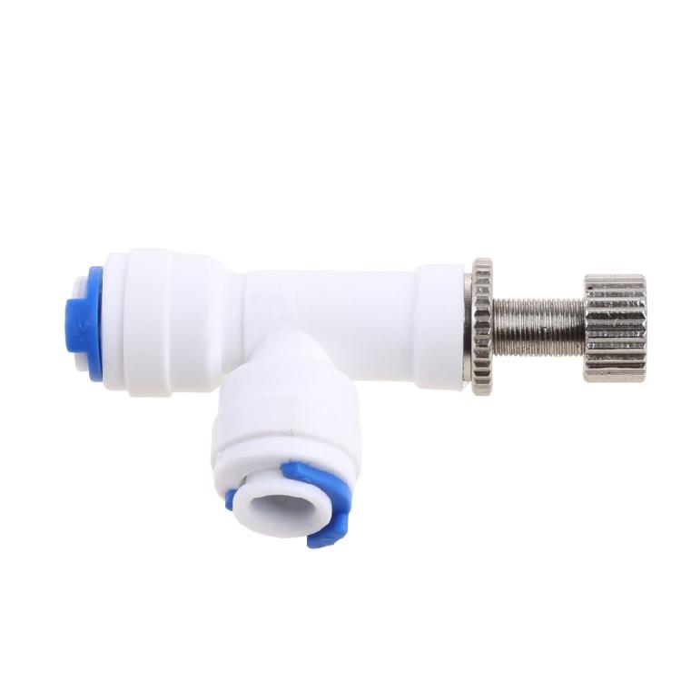 1/4" Tube RO Water Filter Quick Connector Reverse Osmosis Flow-Regulating Valve