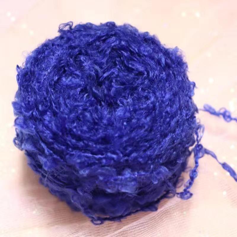 Hand-Knitted Wool Loop Yarn for Doll Hair, DIY Projects, and Scarf/Hat Knitting