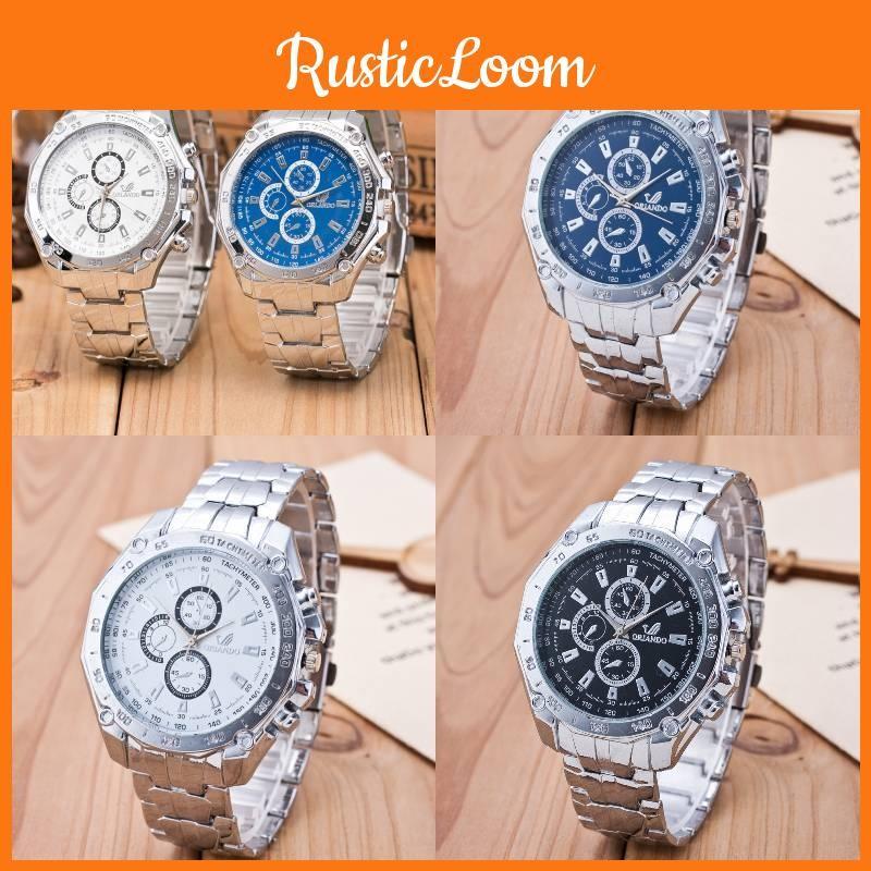 Men Alloy Watch Dial World Time Feature Adults Fashion Decorative Accessories