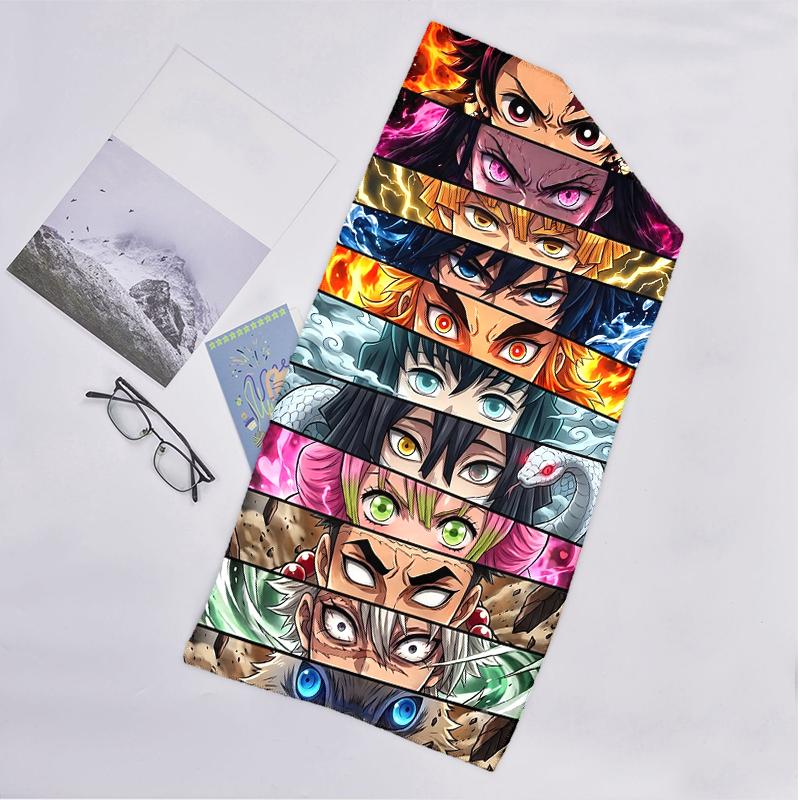 Demon Slayer Fashion Beach Towel: Ideal for Summer Adventures Soft, absorbent and quick drying suitable for swimming and bathing