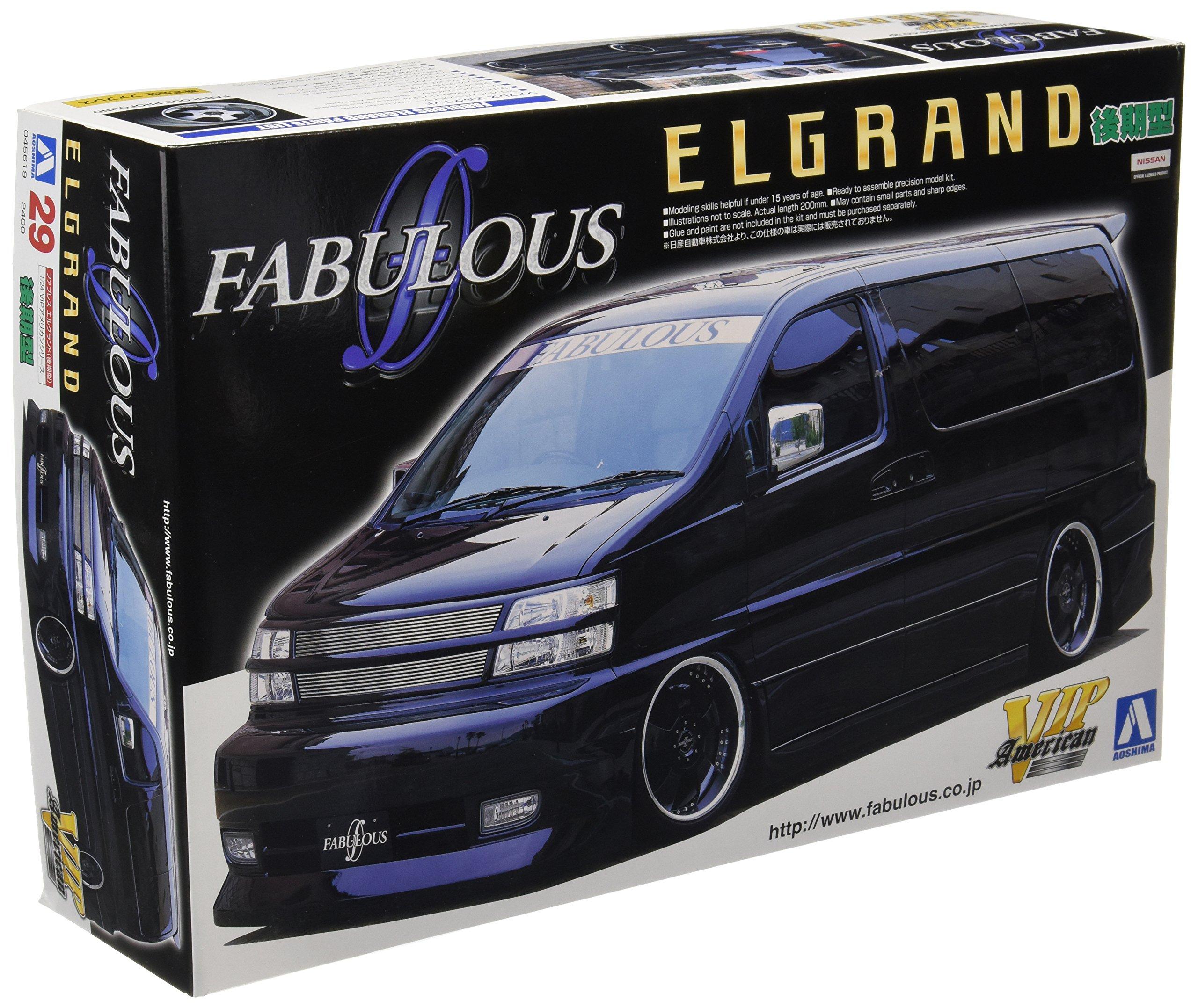 

Пластиковая модель Aoshima Bunka Kyozaisha VIP American Series Fabless Nissan Elgrand 1/24 № 29