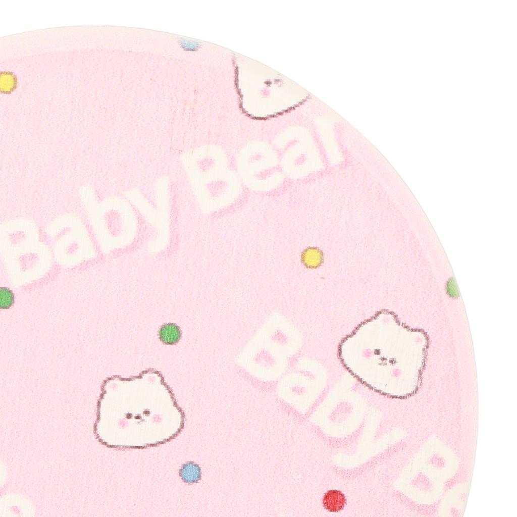 Round Cartoon Diatom Mud Coaster Water Absorbent Coaster Cutlery Insulation Anti Scalding Pad Marble Table Decor