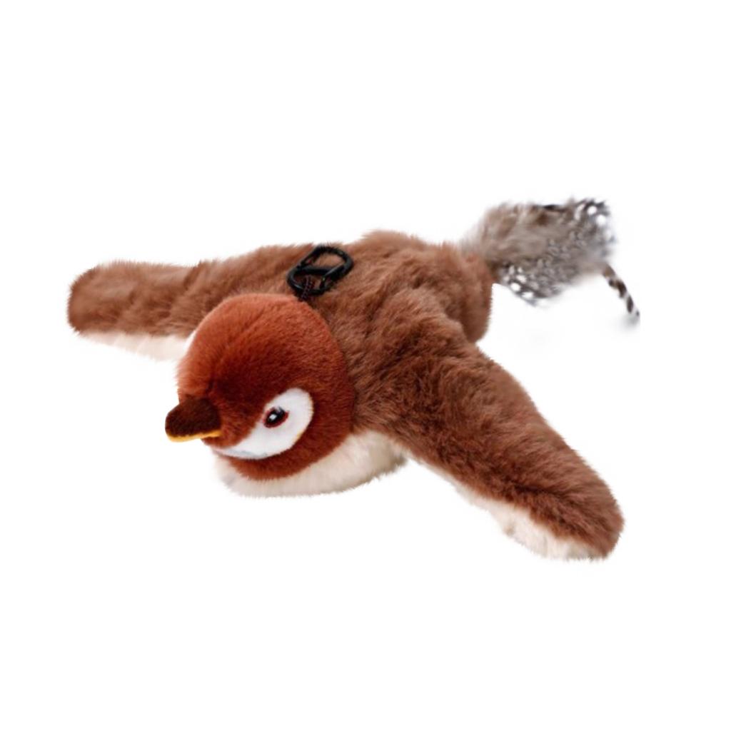 Cat Toys, Bird Cat Toys, Interactive Cat Toys, Chirping Bird Cat Toys Flapping , Flying Interactive Simulation Electric Sparrow Shaking Bird