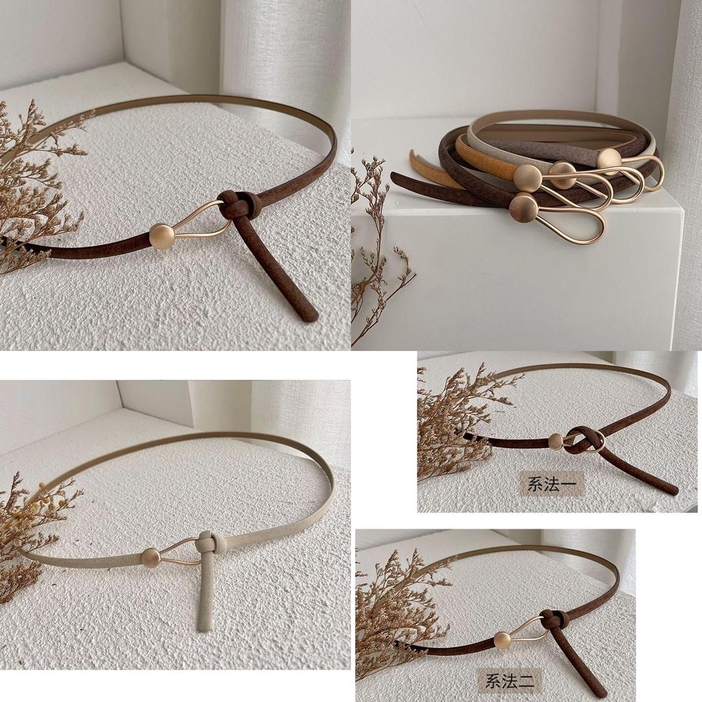 Elegant Brown Pu Waist Belt For Women Ideal For Chic Summer Outfits