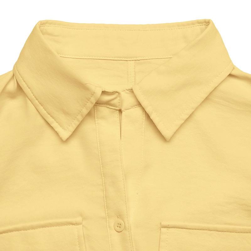 European & American 2026 Summer Women's Sleeveless POLO Collar Waist-Cinching Pullover Shirt