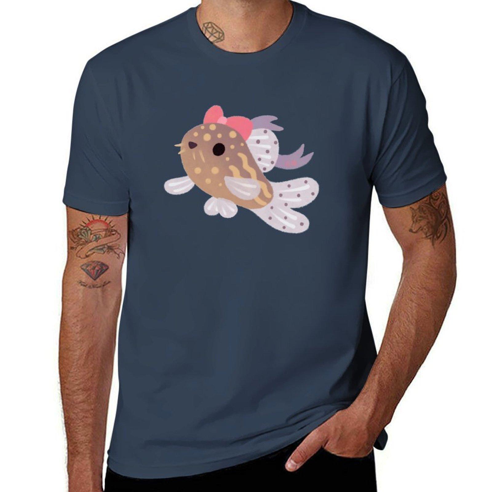 Ribbon Corydoras Black Tshirt Odor Resistant Short Sleeve Top S
