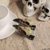 2pcs Resin Crow Skull Hairpin Creative Halloween Hair Clip Fashion   All Saints' Day