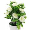Elegant Silk Rose Flowers In Pot Adds a Touch of Beauty To Your Garden